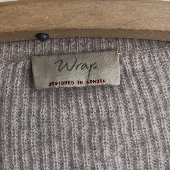 Wrap cashmere sweater size 4/6 - Picture 2 of 6